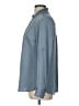 Express 100% Polyester Solid Gray Long Sleeve Blouse Size L - photo 5