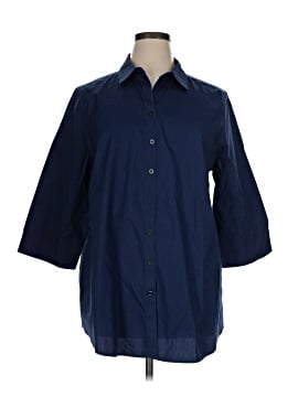 Chico's 3/4 Sleeve Button-Down Shirt (view 1)