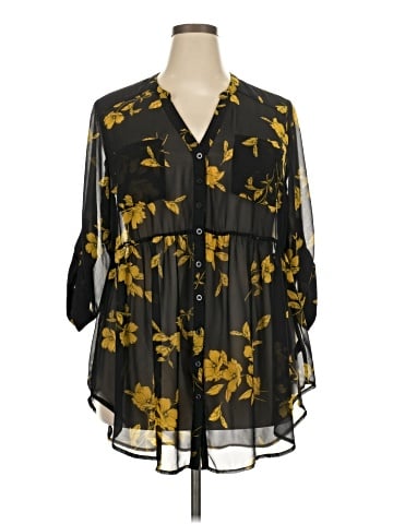 Torrid 3/4 Sleeve Blouse (view 1)
