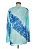 Tribal Blue Long Sleeve Blouse Size M - photo 2