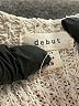 Debut 100% Polyester Metallic Ivory Pullover Sweater Size XS - photo 7