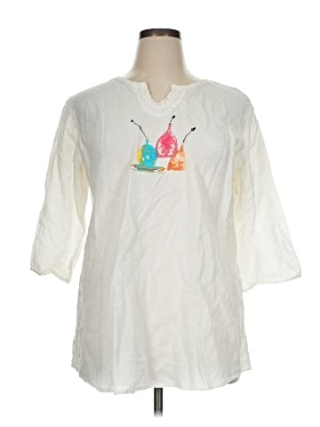 Liz and Jane 3/4 Sleeve Blouse (view 1)