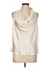 Cassini 100% Silk Ivory Sleeveless Silk Top Size EU (IT) 48 / US 12 - photo 1