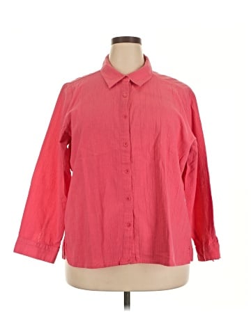 D&Co. 3/4 Sleeve Button-Down Shirt (view 1)