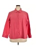 D&Co. Pink 3/4 Sleeve Button-Down Shirt Size 2X - photo 1