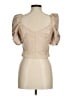 Haute Monde 100% Polyester Tan Short Sleeve Top Size M - photo 2