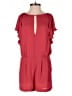 BCBGMAXAZRIA 100% Polyester Solid Red Romper Size 2 - photo 1