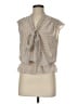 Max Studio 100% Polyester Tan Sleeveless Blouse Size M - photo 1