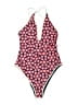 Aerie Hearts Pink One Piece Swimsuit Size M - photo 1