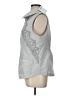 Zenergy by Chico's 100% Polyester Silver Vest Size Lg (2) - photo 5