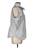 Zenergy by Chico's 100% Polyester Silver Vest Size Lg (2) - photo 4