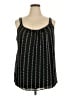 Lane Bryant 100% Polyester Black Sleeveless Blouse Size 20 - photo 1