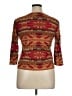 Chaps Brown 3/4 Sleeve Blouse Size XL - photo 2