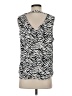 Liverpool Los Angeles 100% Polyester Silver Sleeveless Blouse Size S - photo 2