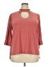 Love Scarlett Pink 3/4 Sleeve Blouse Size 3X - photo 1
