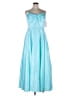 Mac Duggal 100% Polyester Blue Cocktail Dress Size 14 - photo 1