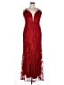 Mac Duggal 100% Polyester Red Cocktail Dress Size 14 - photo 1