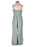 Everly 100% Rayon Solid Teal Jumpsuit Size S - photo 2