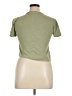 Francesca's 100% Cotton Green Short Sleeve Turtleneck Size XL - photo 2