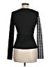 Unbranded Houndstooth Black Long Sleeve Top Size M - photo 2