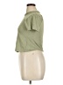 Francesca's 100% Cotton Green Short Sleeve Turtleneck Size XL - photo 5