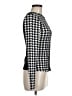 Unbranded Houndstooth Black Long Sleeve Top Size M - photo 4