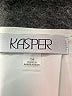 Kasper Solid Ivory Formal Skirt Size 14 - photo 4