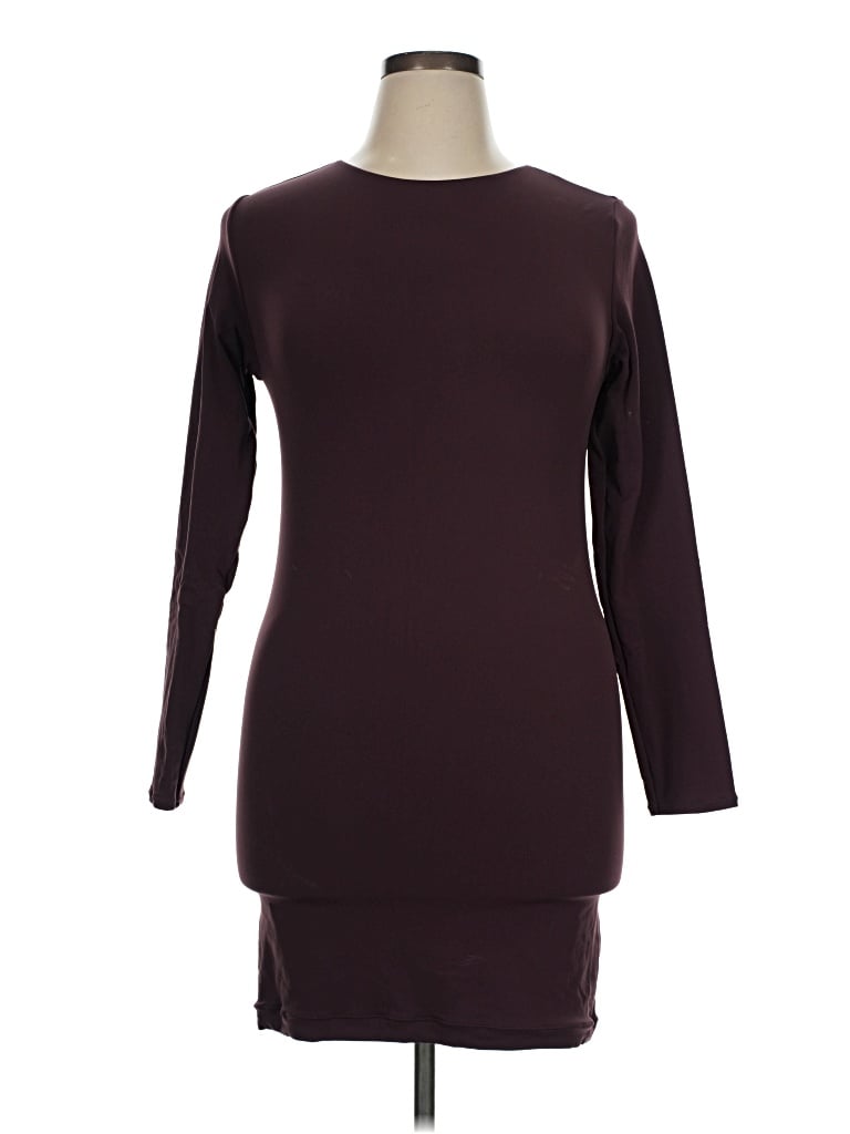 Pre-owned Fabletics Casual Dress In Burgundy