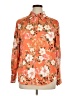 Chico's 100% Modal Floral Orange Long Sleeve Blouse Size XL (3) - photo 1
