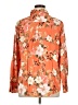 Chico's 100% Modal Floral Orange Long Sleeve Blouse Size XL (3) - photo 2