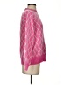 Sail to Sable 100% Wool Argyle Pink Wool Pullover Sweater Size S - photo 4