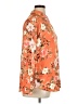 Chico's 100% Modal Floral Orange Long Sleeve Blouse Size XL (3) - photo 4