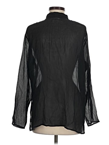 Eileen Fisher Long Sleeve Silk Top (view 2)