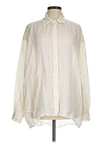 Elizabeth and James Long Sleeve Button-Down Shirt (view 1)