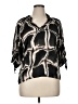 Sofia Collections Black 3/4 Sleeve Blouse Size XL (estimated) - photo 1