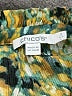 Chico's Animal Print Teal Long Sleeve Blouse Size Lg (2) - photo 7