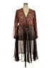 Torrid Paisley Brown Casual Dress Size 2X Plus (2) - photo 1