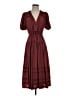 Ulla Johnson 100% Polyester Burgundy Casual Dress Size 0 - photo 1