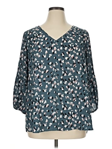 Collective Concepts 3/4 Sleeve Blouse (view 1)