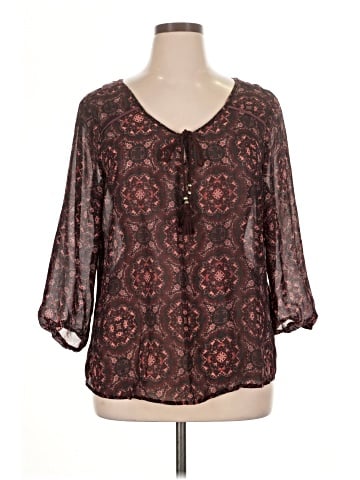 Maurices 3/4 Sleeve Blouse (view 1)