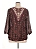 Maurices 100% Polyester Brown 3/4 Sleeve Blouse Size XL - photo 2