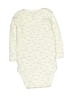 Carter's 100% Cotton Print Ivory Long Sleeve Onesie 3-6 MO / 6 MO - photo 2