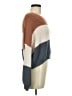 Debut 100% Polyester Color Block Brown Pullover Sweater Size M - photo 4