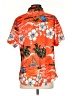 Unbranded Tropical Orange Short Sleeve Blouse Size S - photo 2