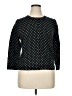 Garnet Hill 100% Wool Polka Dots Black Wool Pullover Sweater Size XL - photo 1