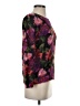 By Anthropologie Floral Purple Pullover Sweater Size XXS (petite) - photo 4