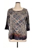 Avenue Brown 3/4 Sleeve Top Size 14 Plus - photo 1