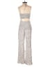 MNG Polka Dots Ivory Jumpsuit Size XS - photo 2