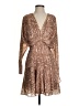 Parker Paisley Brown Cocktail Dress Size 4 - photo 1
