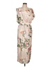 Shein 100% Polyester Floral Tan Casual Dress Size L - photo 1